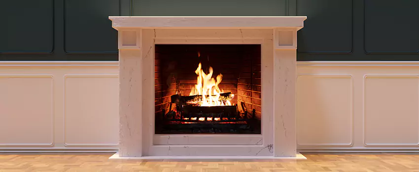 Open Flame Wood-Burning Fireplace Installation Services in Carol Stream, Illinois