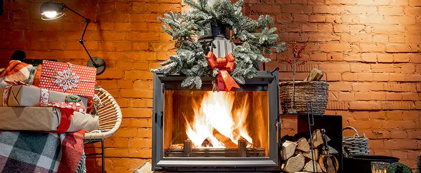 Travis Industries Linear Gas Fireplace Installation in Carol Stream, Illinois