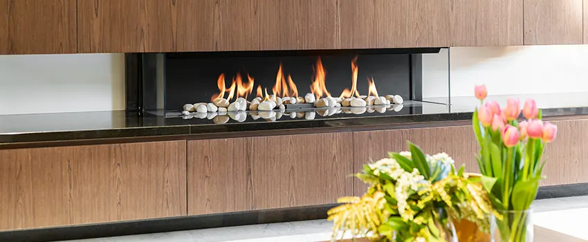 Double-height Fireplace Design Refurbishment in Carol Stream, Illinois